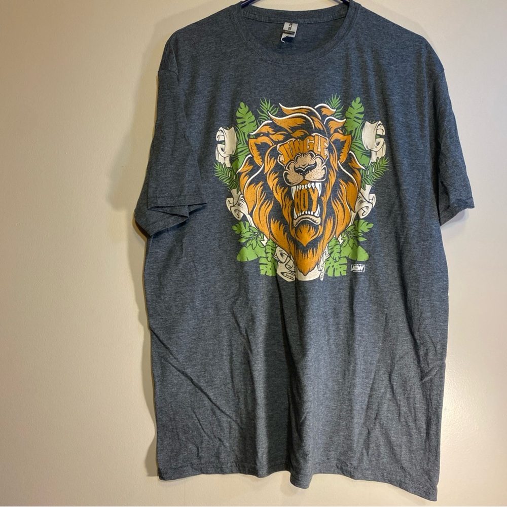 AEW‎ Jungle Boy Men's Gray T-Shirt The Elite ROH WWE NJPW TNA ECW sz XL